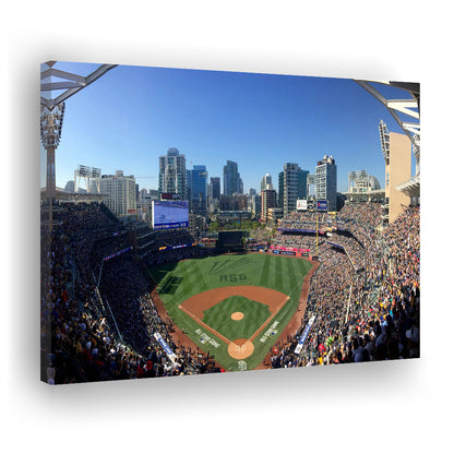 Petco Park in San Diego, Stadium Canvas, Sport Art, Gift for him, Man Cave Decor, Art Print, Canvas Print Wall Art