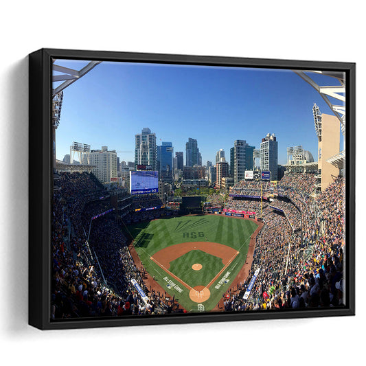 Petco Park in San Diego, Stadium Canvas, Sport Art, Framed Canvas Print Wall Art, Floating Frame
