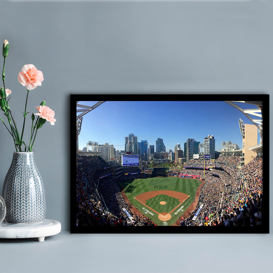 Petco Park in San Diego, Stadium Canvas, Sport Art, Gift for him, Framed Art Print Wall Decor, Picture Framed