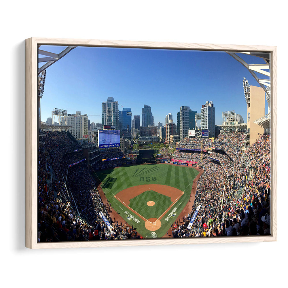 Petco Park in San Diego, Stadium Canvas, Sport Art, Framed Canvas Print Wall Art, Floating Frame