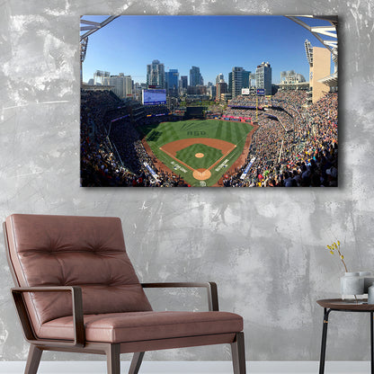 Petco Park in San Diego, Stadium Canvas, Sport Art, Gift for him, Man Cave Decor, Art Print, Canvas Print Wall Art