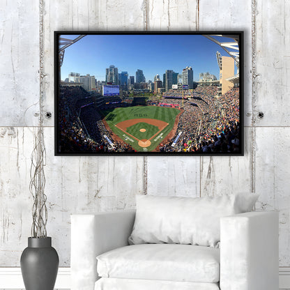 Petco Park in San Diego, Stadium Canvas, Sport Art, Framed Canvas Print Wall Art, Floating Frame
