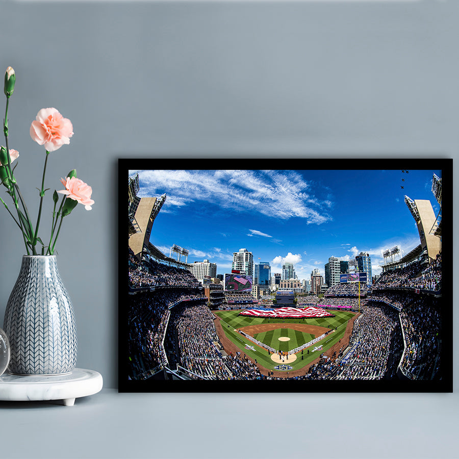 Petco park San Diego Stadium, Stadium Canvas, Sport Art, Gift for him, Framed Art Print Wall Decor, Picture Framed
