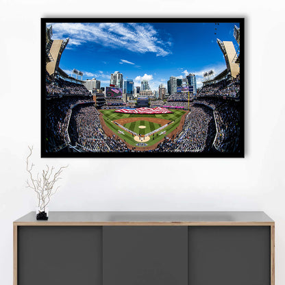 Petco park San Diego Stadium, Stadium Canvas, Sport Art, Gift for him, Framed Art Print Wall Decor, Picture Framed