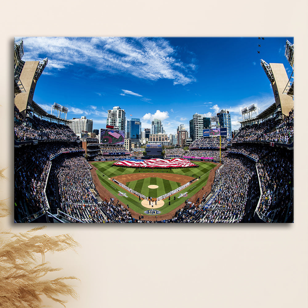 Petco park San Diego Stadium, Stadium Canvas, Sport Art, Gift for him, Man Cave Decor, Art Print, Canvas Print Wall Art