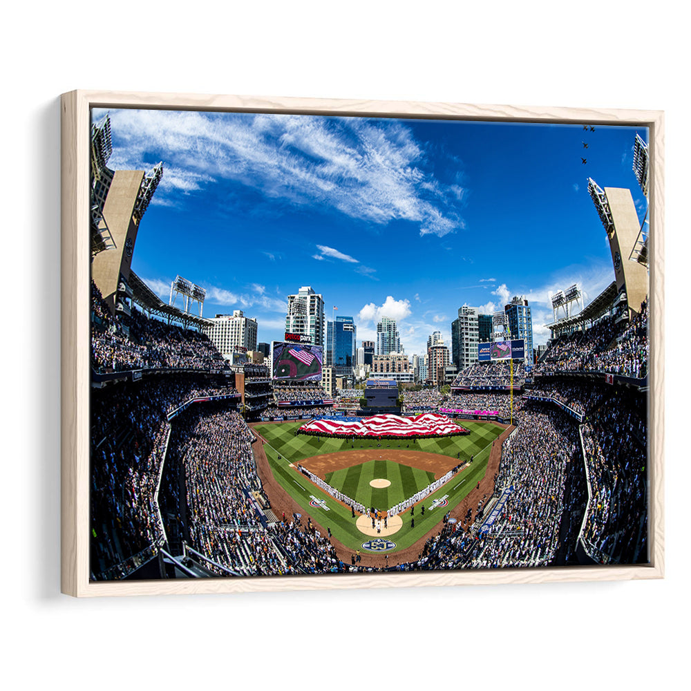 Petco park San Diego Stadium, Stadium Canvas, Sport Art, Framed Canvas Print Wall Art, Floating Frame