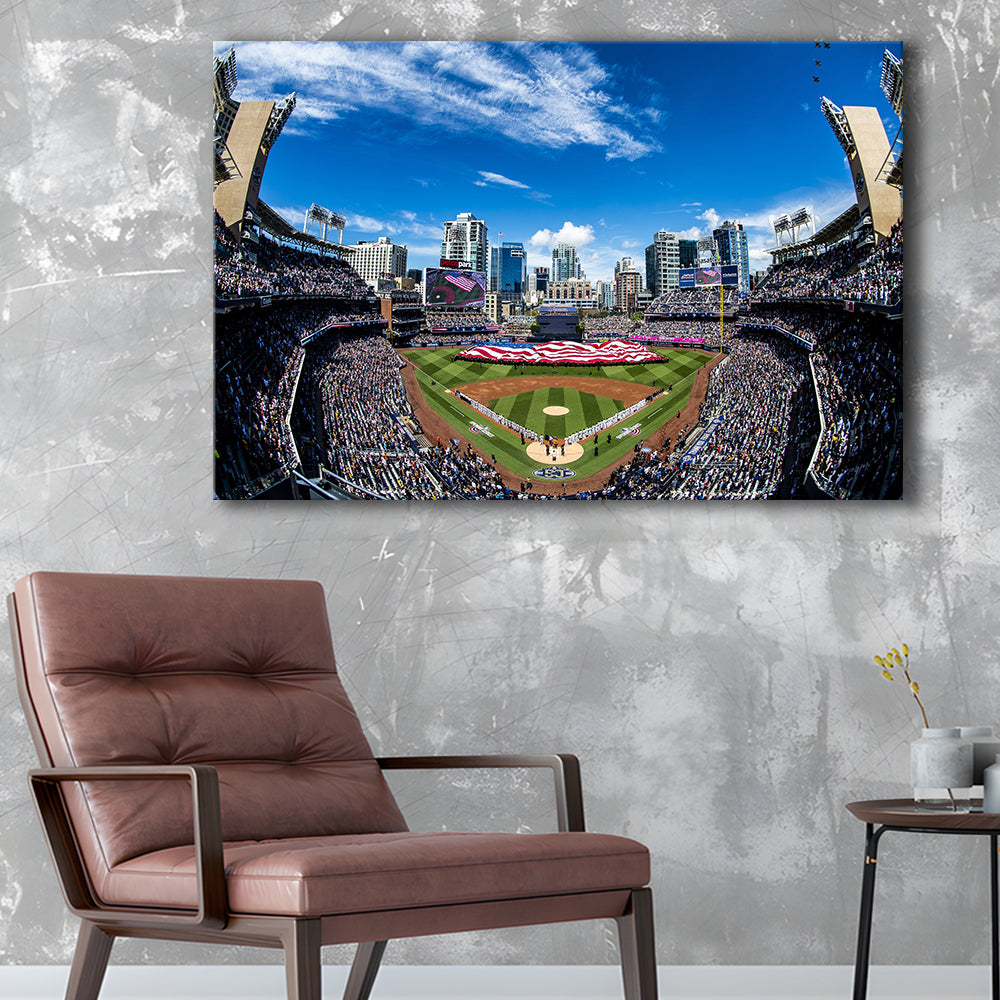 Petco park San Diego Stadium, Stadium Canvas, Sport Art, Gift for him, Man Cave Decor, Art Print, Canvas Print Wall Art