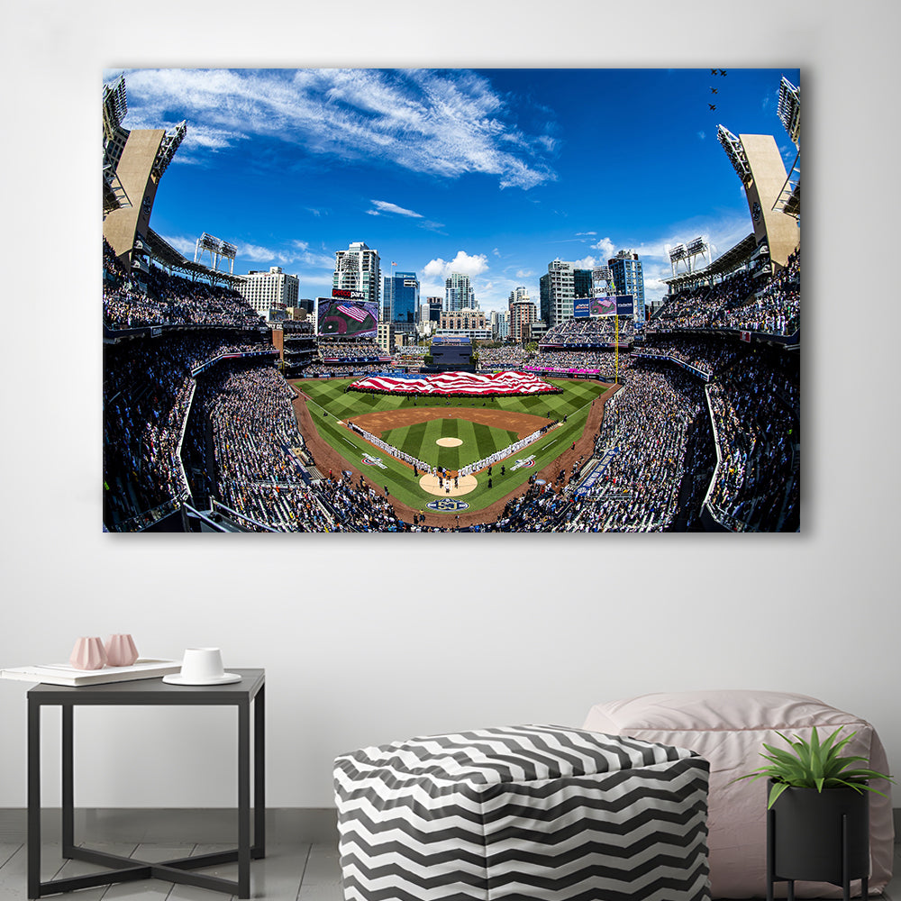 Petco park San Diego Stadium, Stadium Canvas, Sport Art, Gift for him, Man Cave Decor, Art Print, Canvas Print Wall Art