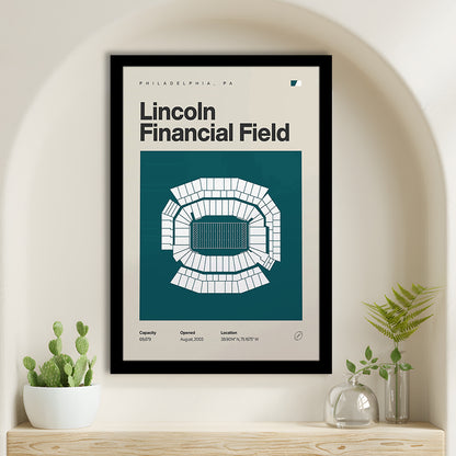 Philadelphia Stadium Print, Lincoln Financial Field Stadium Print, Gifts for him, Sport Art, Framed Art Print Wall Decor