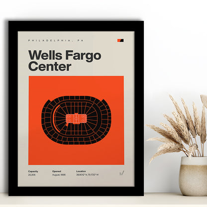Philadelphia Flyers Stadium Print, Wells Fargo Center Print, Gifts for him, Sport Art, Framed Art Print Wall Decor