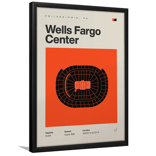 Philadelphia Flyers Stadium Print, Wells Fargo Center Print, Gifts for him, Sport Art, Framed Art Print Wall Decor