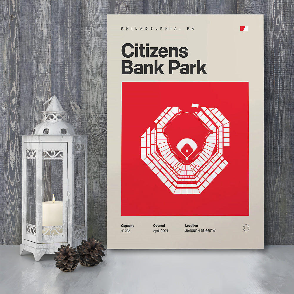 Philadelphia Phillies Stadium Print, Citizens Bank Park Print, Fan Gifts, Sport Art, Canvas Print Wall Art