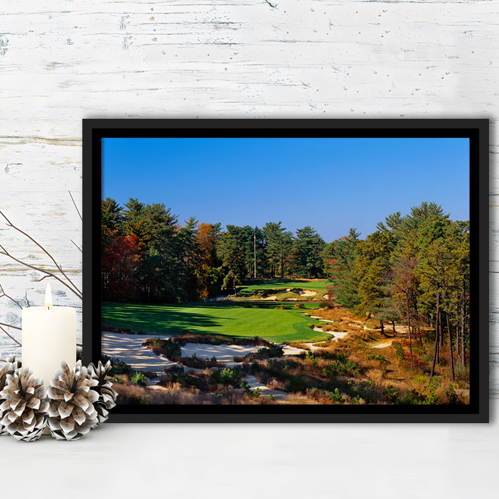 Pine Valley Golf Club Hole 18 Pine Valley Golf Courses, New Jersey, Floating Framed Canvas Print Wall Art