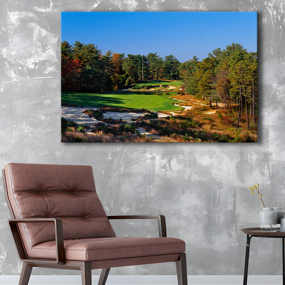 Pine Valley Golf Club Hole 18 Pine Valley Golf Courses, New Jersey, Golf Art Print,Gifts Golf Lover