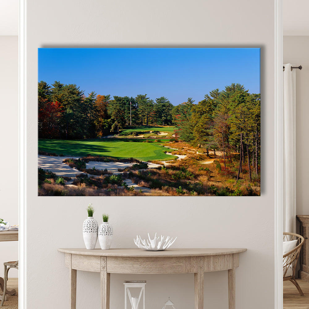Pine Valley Golf Club Hole 18 Pine Valley Golf Courses, New Jersey, Golf Art Print,Gifts Golf Lover