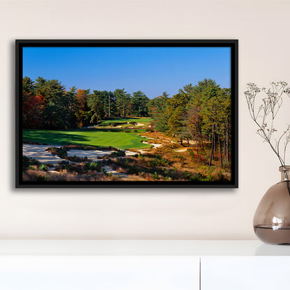 Pine Valley Golf Club Hole 18 Pine Valley Golf Courses, New Jersey, Floating Framed Canvas Print Wall Art