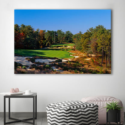 Pine Valley Golf Club Hole 18 Pine Valley Golf Courses, New Jersey, Golf Art Print,Gifts Golf Lover