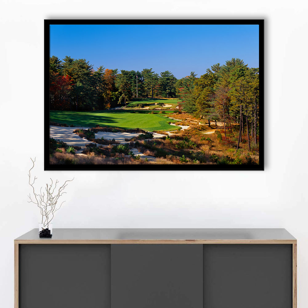 Pine Valley Golf Club Hole 18 Pine Valley Golf Courses, New Jersey, Framed Art Print Wall Decor, Picture Framed