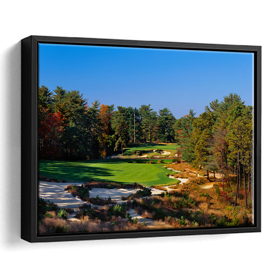 Pine Valley Golf Club Hole 18 Pine Valley Golf Courses, New Jersey, Floating Framed Canvas Print Wall Art
