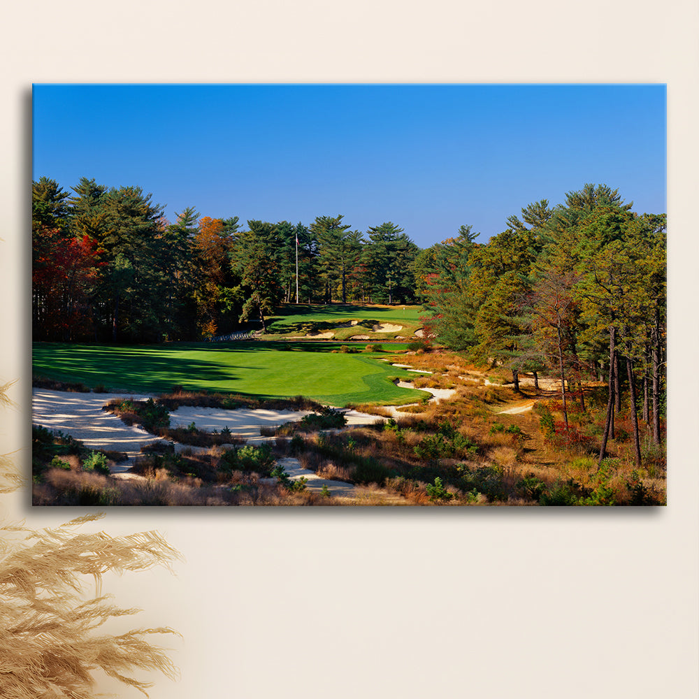 Pine Valley Golf Club Hole 18 Pine Valley Golf Courses, New Jersey, Golf Art Print,Gifts Golf Lover