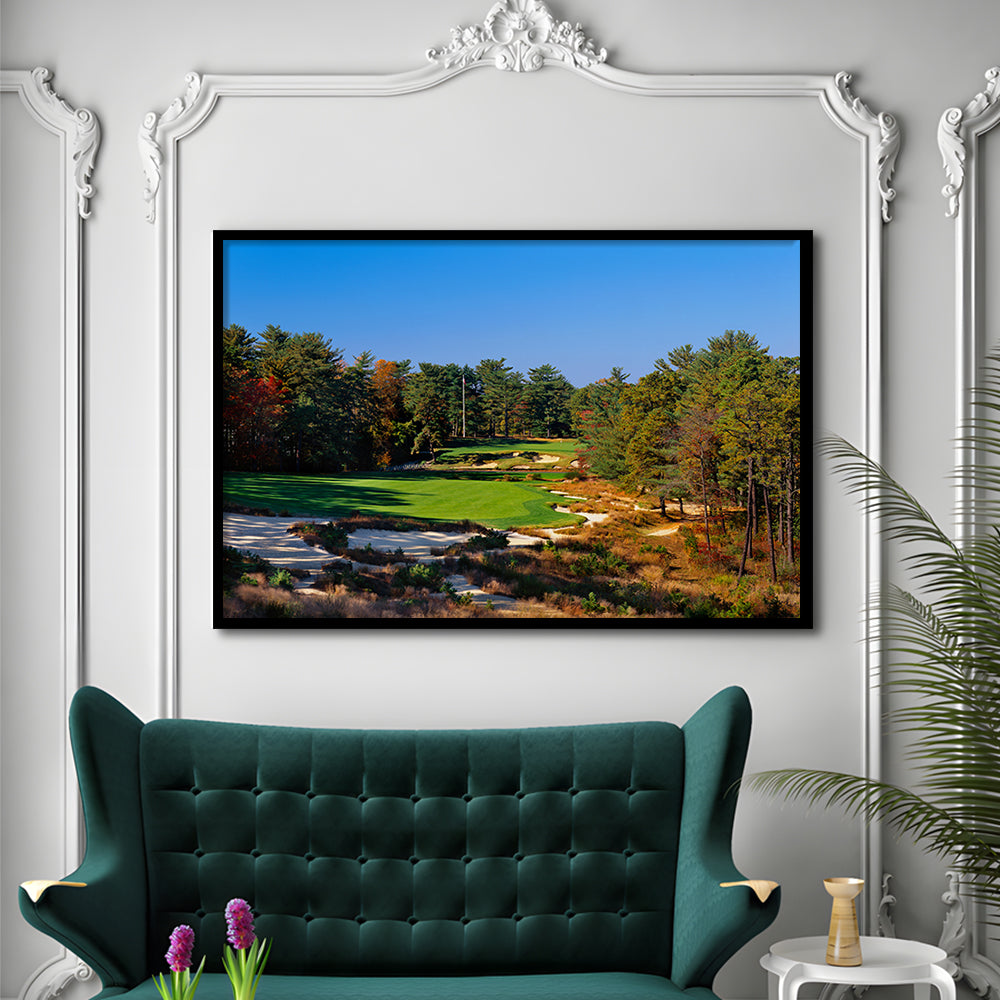 Pine Valley Golf Club Hole 18 Pine Valley Golf Courses, New Jersey, Framed Art Print Wall Decor, Picture Framed