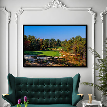 Pine Valley Golf Club Hole 18 Pine Valley Golf Courses, New Jersey, Framed Art Print Wall Decor, Picture Framed