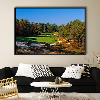 Pine Valley Golf Club Hole 18 Pine Valley Golf Courses, New Jersey, Floating Framed Canvas Print Wall Art
