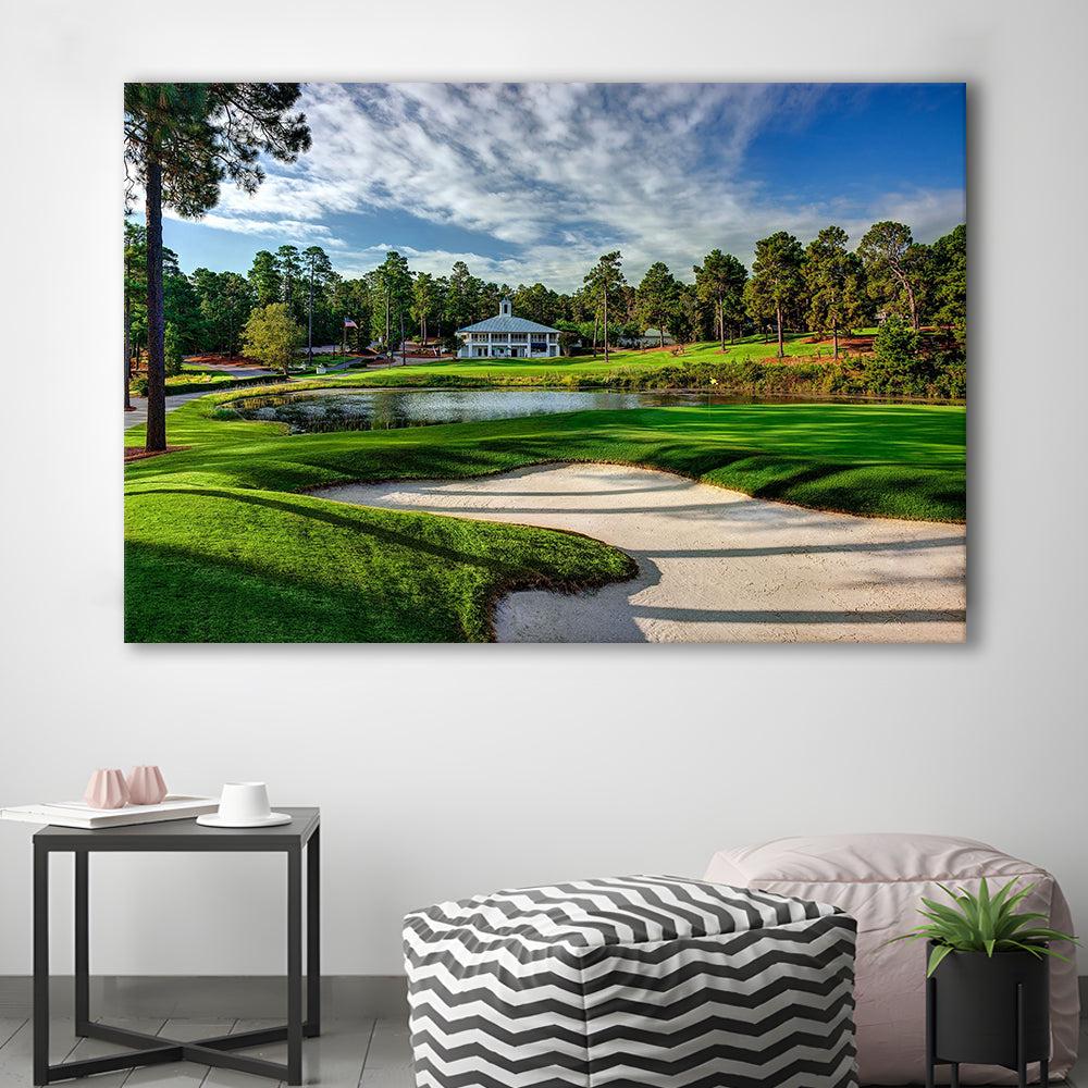 Pinehurst Course Number 2 Golf Courses, Golf Art Print,Gifts Golf Lover