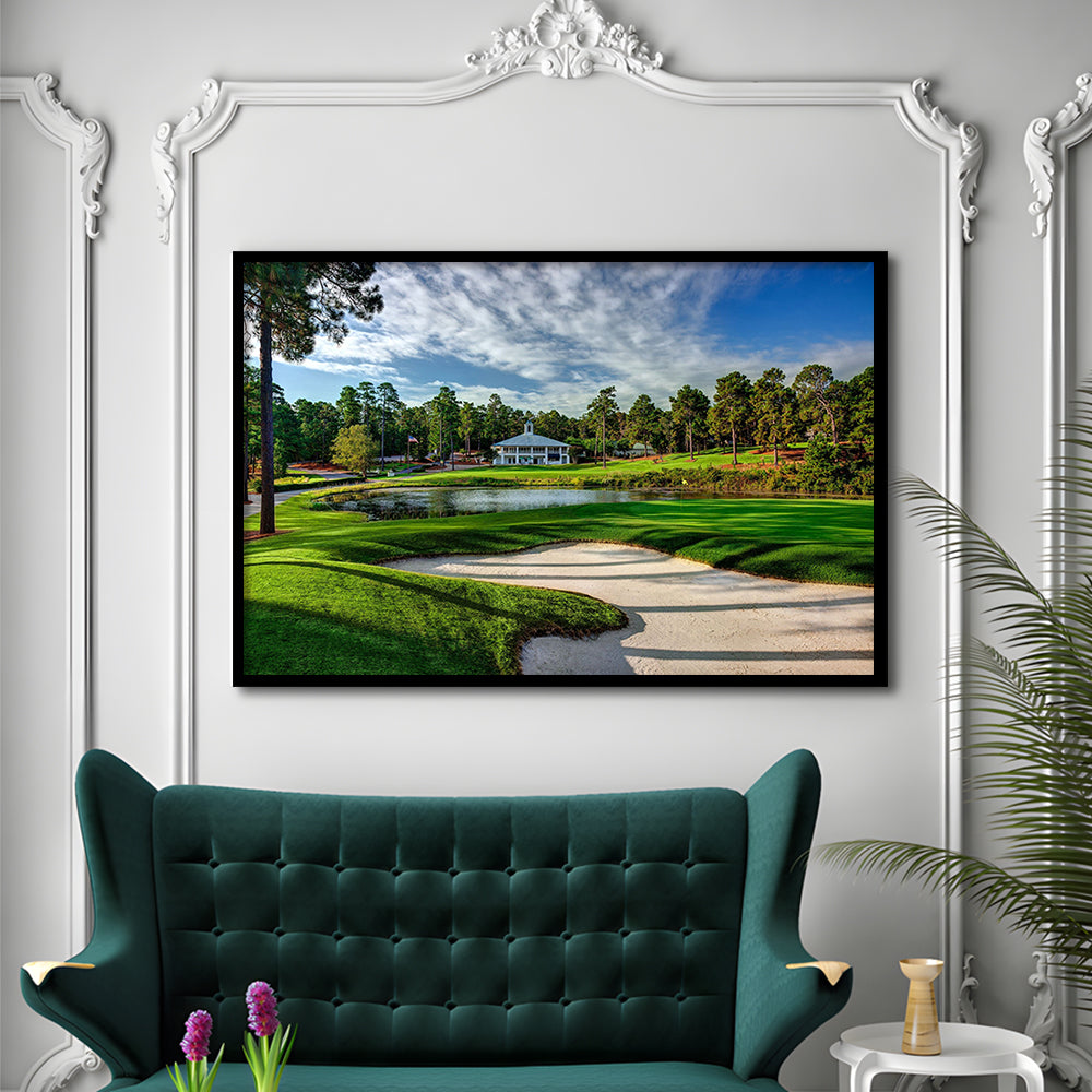Pinehurst Course Number 2 Golf Courses, Framed Art Print Wall Decor, Picture Framed