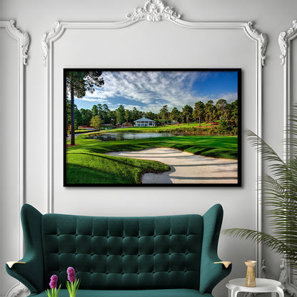 Pinehurst Course Number 2 Golf Courses, Framed Art Print Wall Decor, Picture Framed