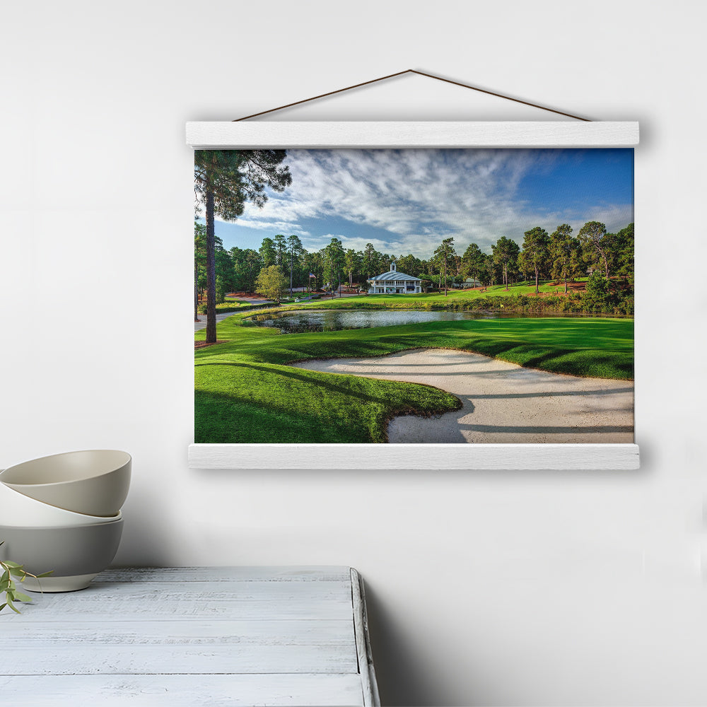 Pinehurst Course Number 2 Golf Courses, Golf Art Print, Hanging Canvas Print Wall Art