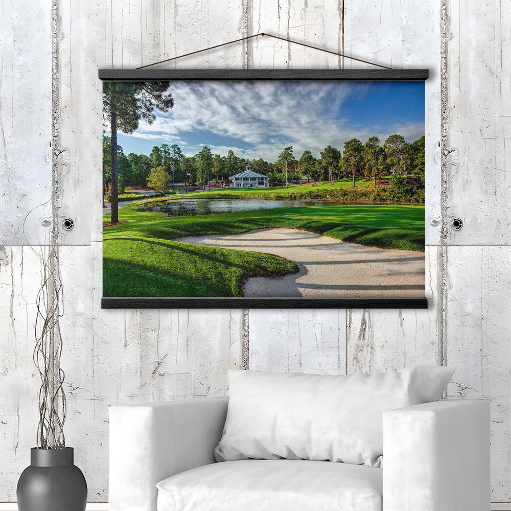 Pinehurst Course Number 2 Golf Courses, Golf Art Print, Hanging Canvas Print Wall Art