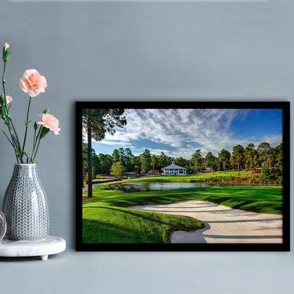 Pinehurst Course Number 2 Golf Courses, Framed Art Print Wall Decor, Picture Framed