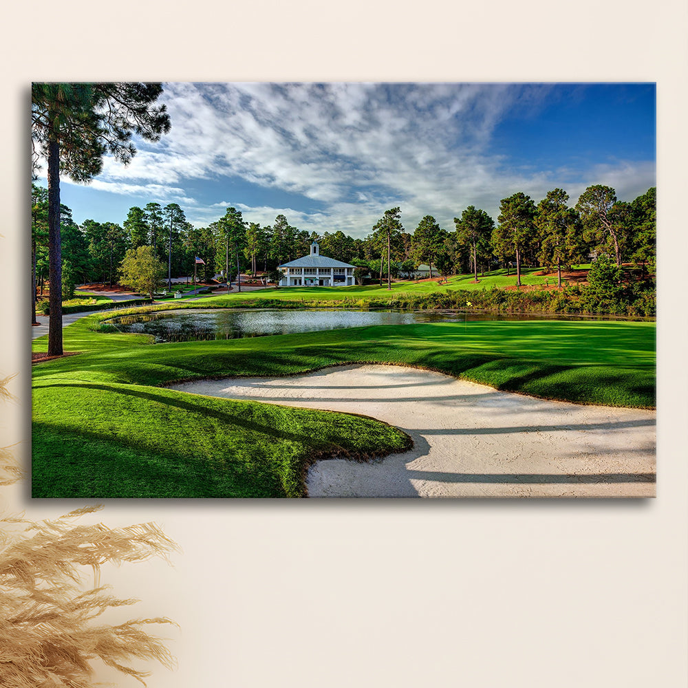 Pinehurst Course Number 2 Golf Courses, Golf Art Print,Gifts Golf Lover