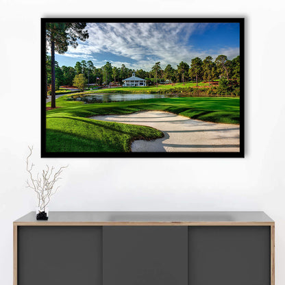 Pinehurst Course Number 2 Golf Courses, Framed Art Print Wall Decor, Picture Framed