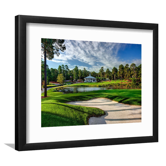 Pinehurst Course Number 2 Golf Courses, Goft Art Print, Framed Art Print White Border Wall Decor