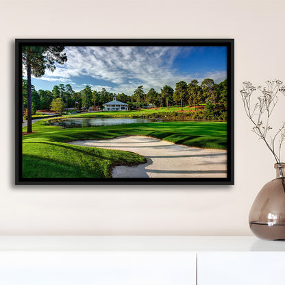 Pinehurst Course Number 2 Golf Courses, Floating Framed Canvas Print Wall Art