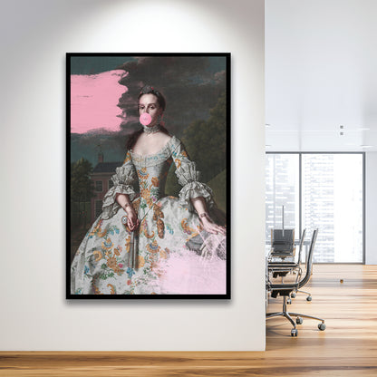 Pink Altered Art Wall, Framed Picture Print,, Framed Art Prints Wall Decor