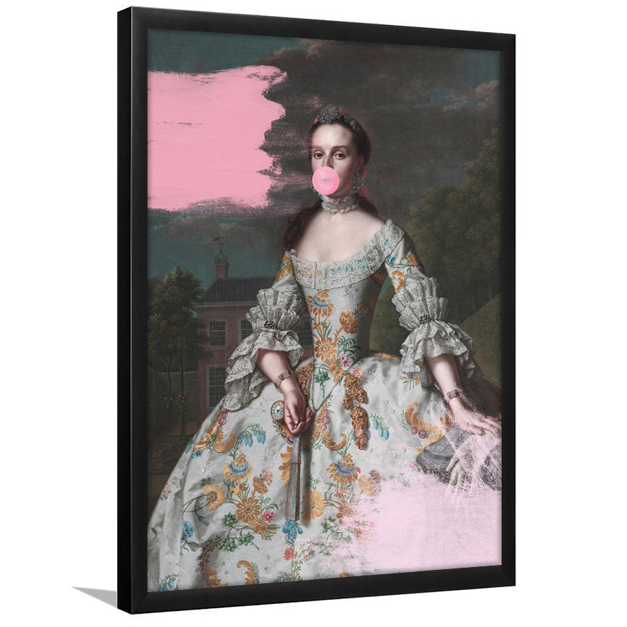 Pink Altered Art Wall, Framed Picture Print,, Framed Art Prints Wall Decor