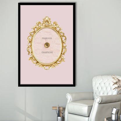 Pink Press For Champagne, Framed Picture Print,, Framed Art Prints Wall Decor