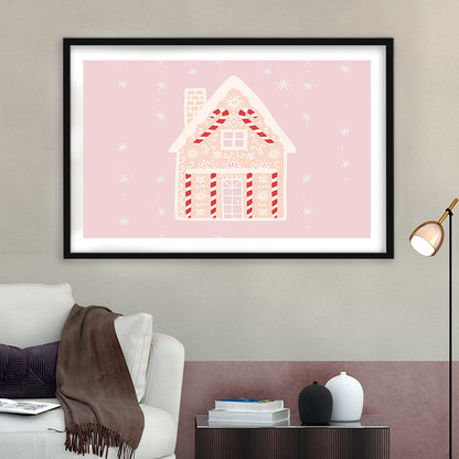 Pink Swimming Pool Print Pink And White Beach Umbrella Photography Print, Framed Art Print White Border Wall Decor