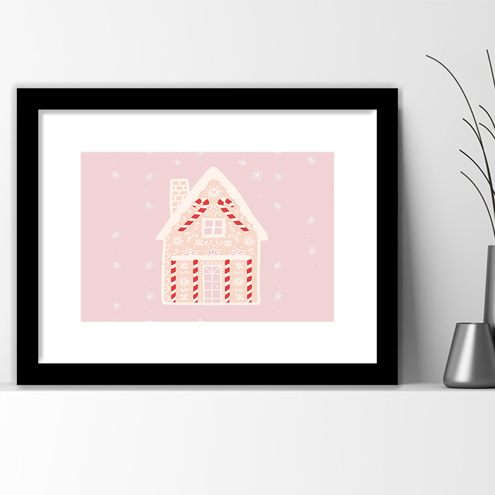 Pink Swimming Pool Print Pink And White Beach Umbrella Photography Print, Framed Art Print White Border Wall Decor