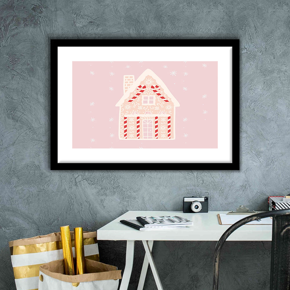 Pink Swimming Pool Print Pink And White Beach Umbrella Photography Print, Framed Art Print White Border Wall Decor