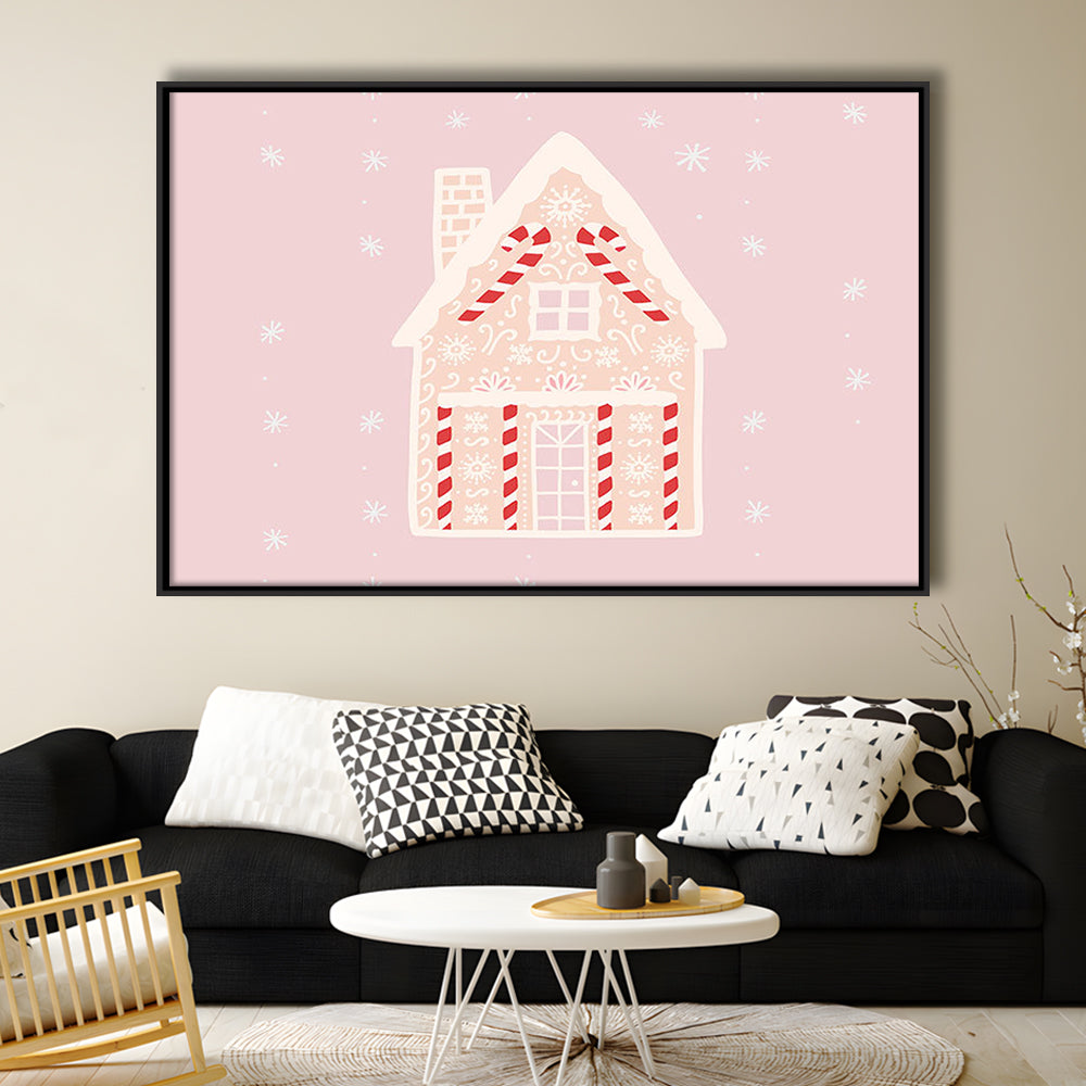 Pink Swimming Pool Print Pink And White Beach Umbrella Photography Print, Floating Framed Canvas Print Wall Art