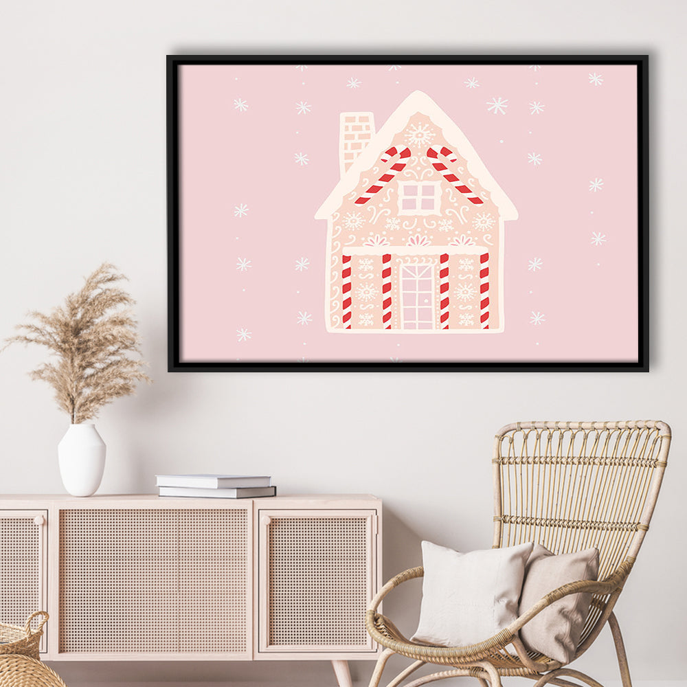 Pink Swimming Pool Print Pink And White Beach Umbrella Photography Print, Floating Framed Canvas Print Wall Art