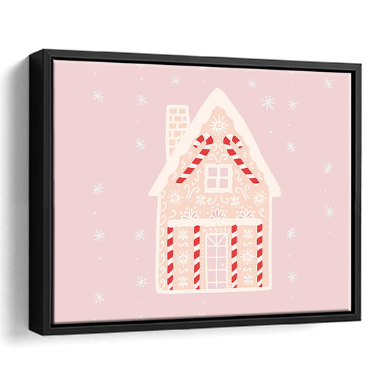 Pink Swimming Pool Print Pink And White Beach Umbrella Photography Print, Floating Framed Canvas Print Wall Art