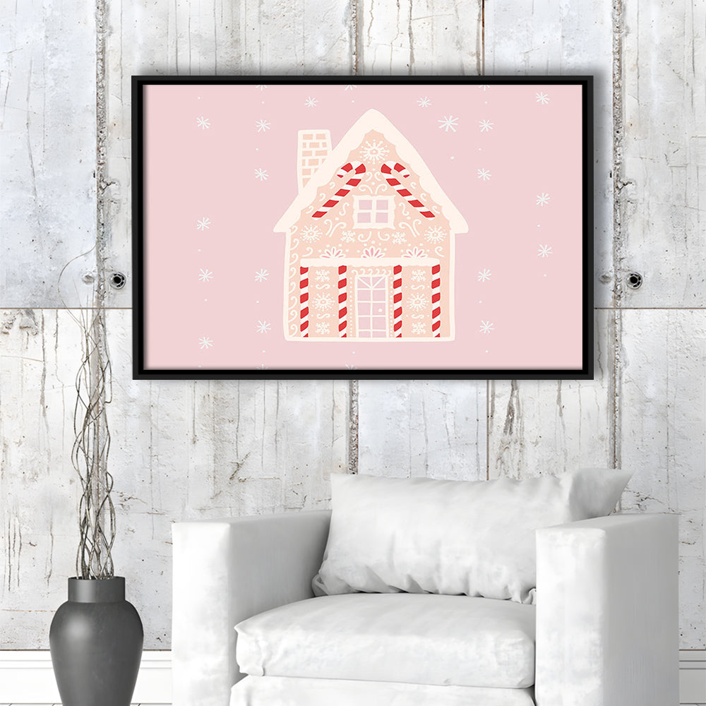 Pink Swimming Pool Print Pink And White Beach Umbrella Photography Print, Floating Framed Canvas Print Wall Art