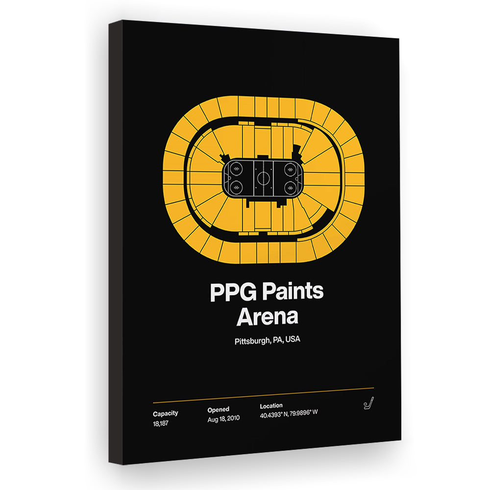 Pittsburgh Penguins Stadium Print, PPG Paints Arena Print, Fan Gifts, Sport Art, Canvas Print Wall Art