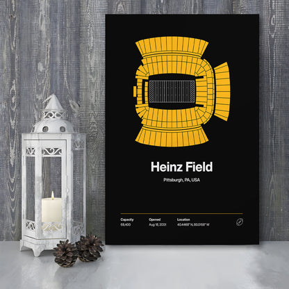 Pittsburgh Stadium Print, Heinz Field Art Print, Fan Gifts, Sport Art, Canvas Print Wall Art