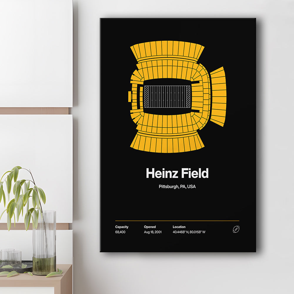 Pittsburgh Stadium Print, Heinz Field Art Print, Fan Gifts, Sport Art, Canvas Print Wall Art